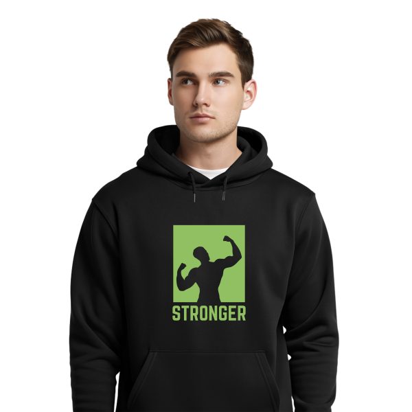هودی مشکی طرح Green Stronger