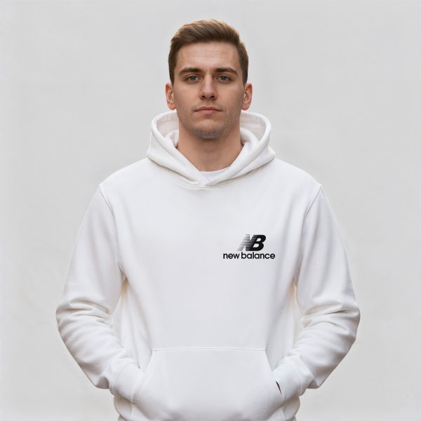 هودی سفید طرح برند نیوبالانس newbalance