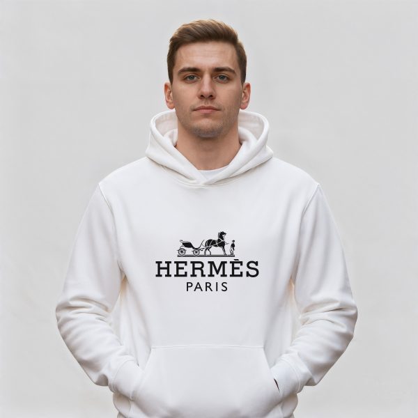 هودی سفید طرح هرمس Hermes