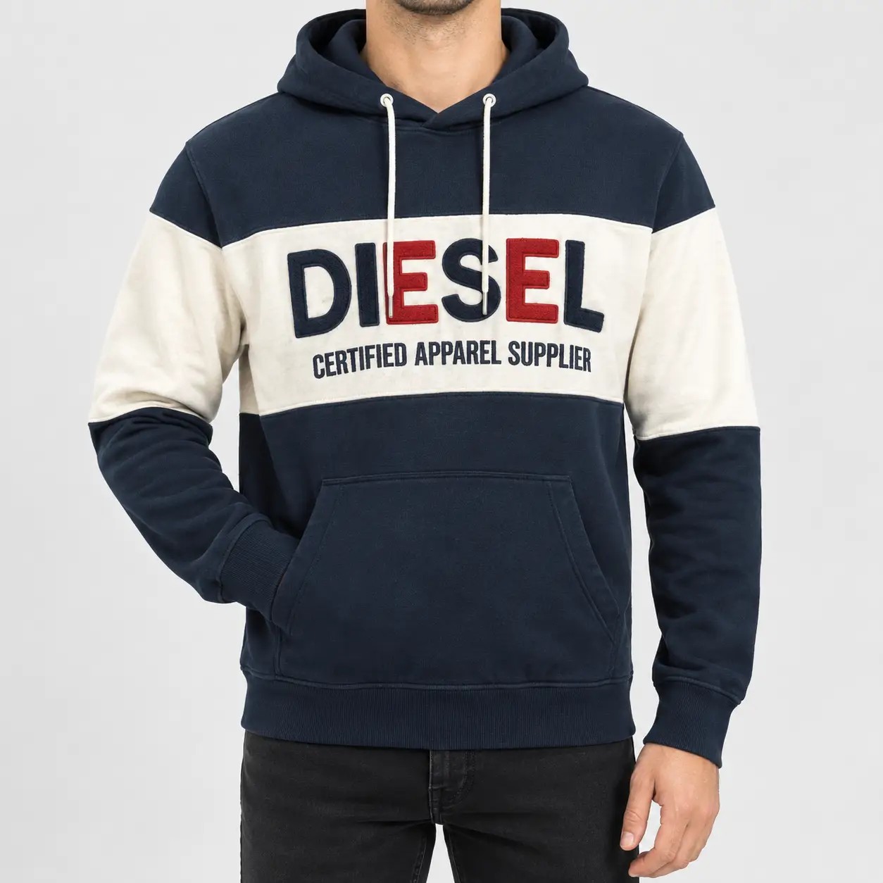 هودی مردانه دورس تو کرکی سه نخ طرح DIESEL