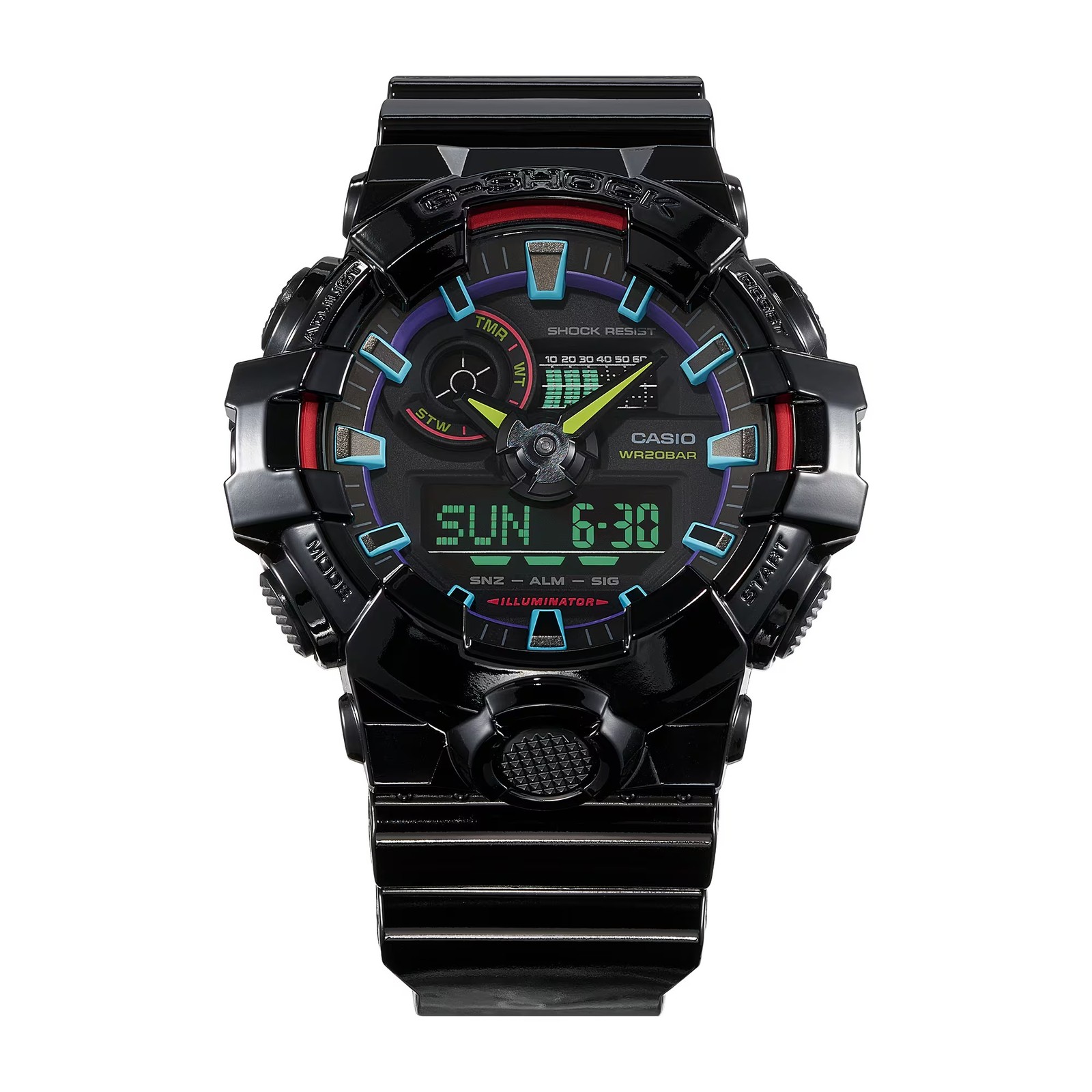ساعت مچی مردانه G SHOCK کاسیو مدل GA 700RGB 1ADR