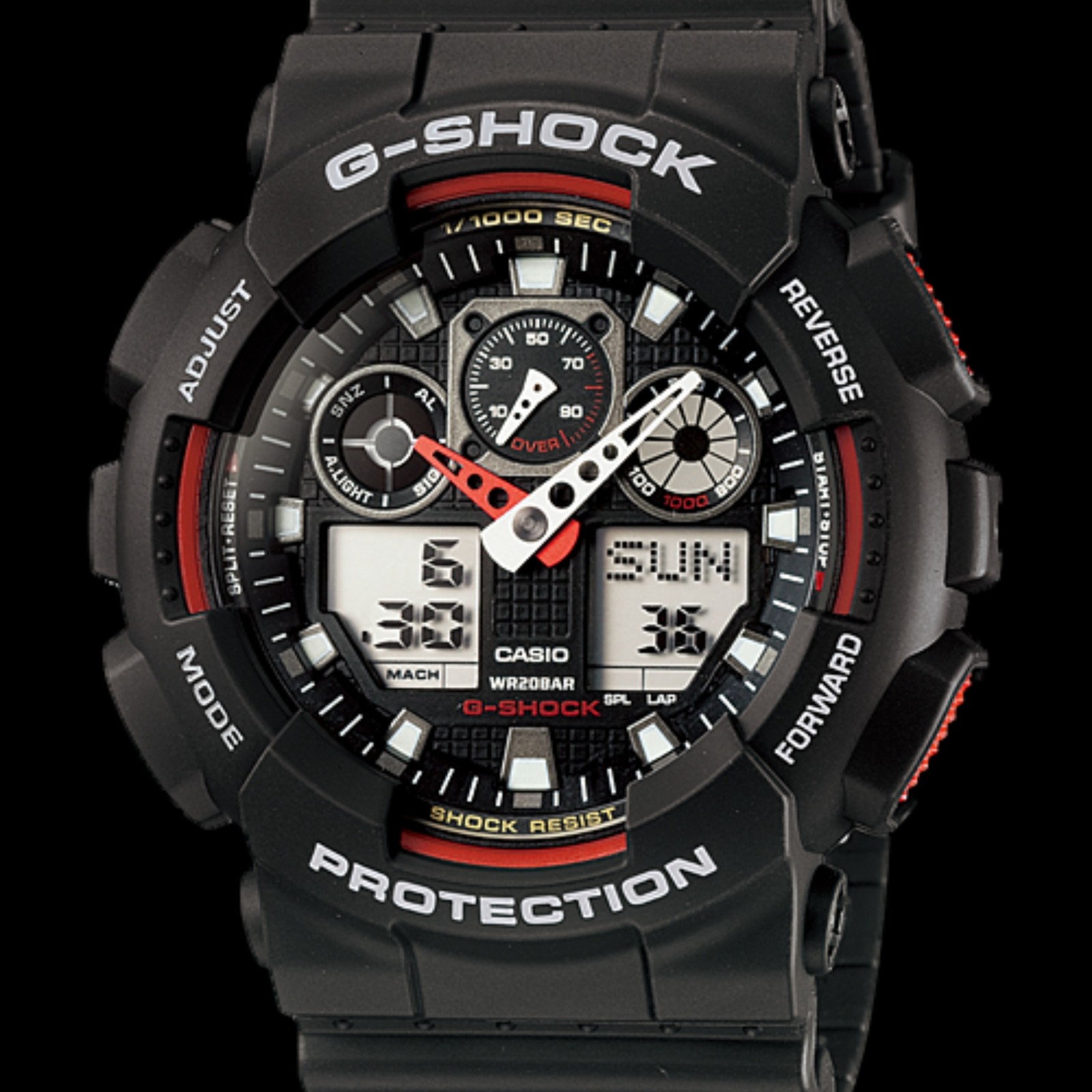 ساعت مچی G SHOCK کاسیو مدل GA 100 1A4
