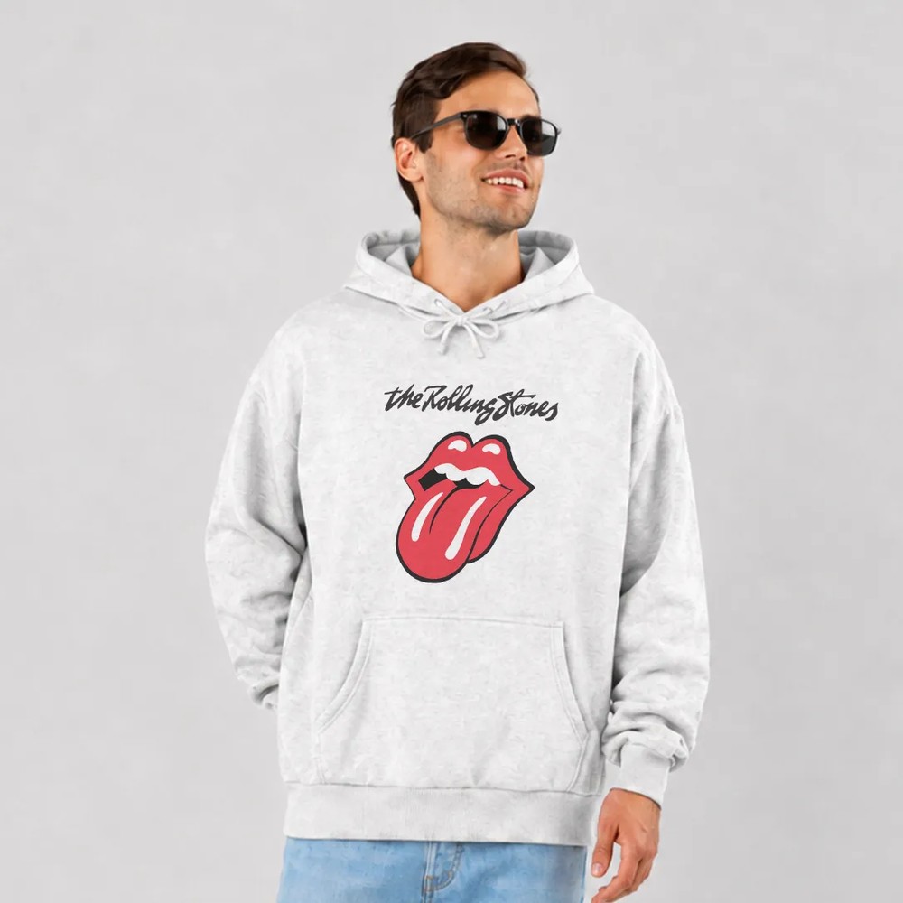 هودی طرح لوگوی مشکی Rolling Stones کد 29512