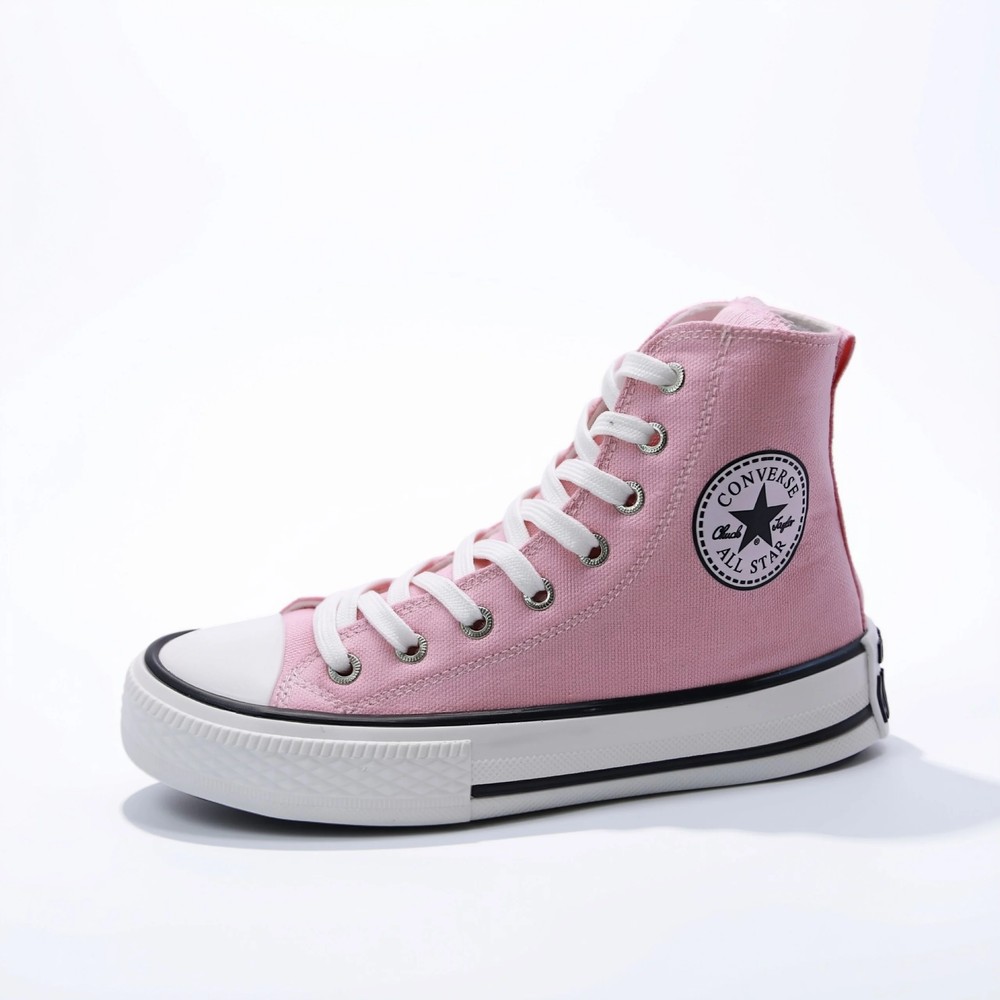 کتونی کانورس آل استار ساقدار صورتی | converse allstar pink