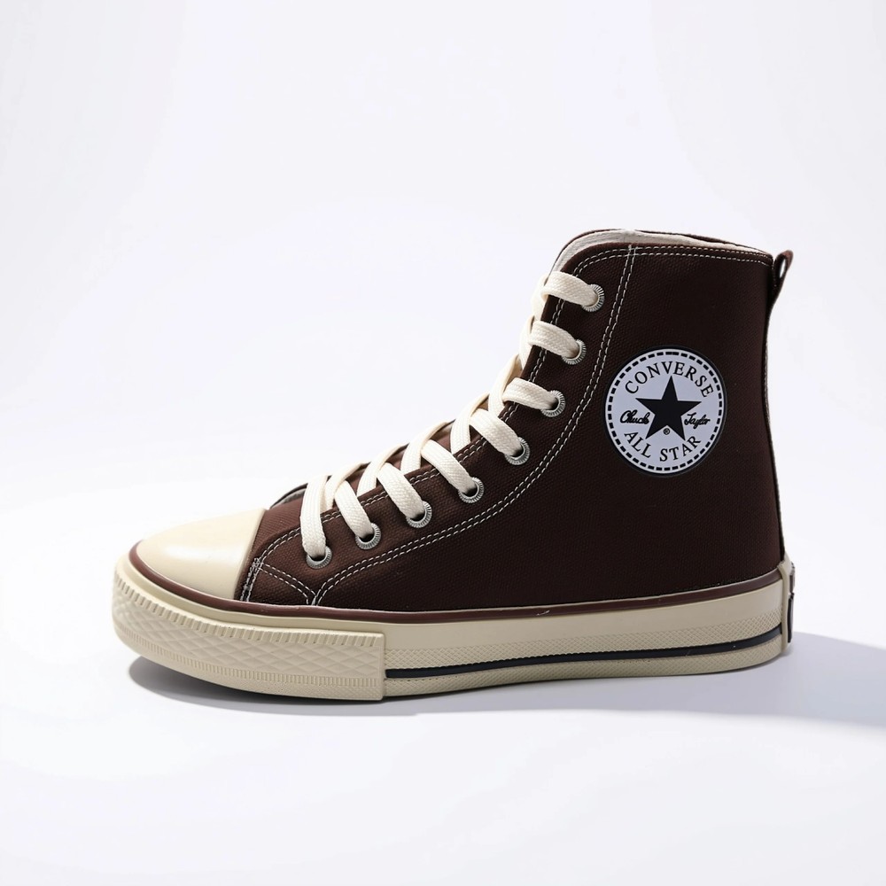 کتونی کانورس آل استار ساقدار قهوه ای | converse allstar brown
