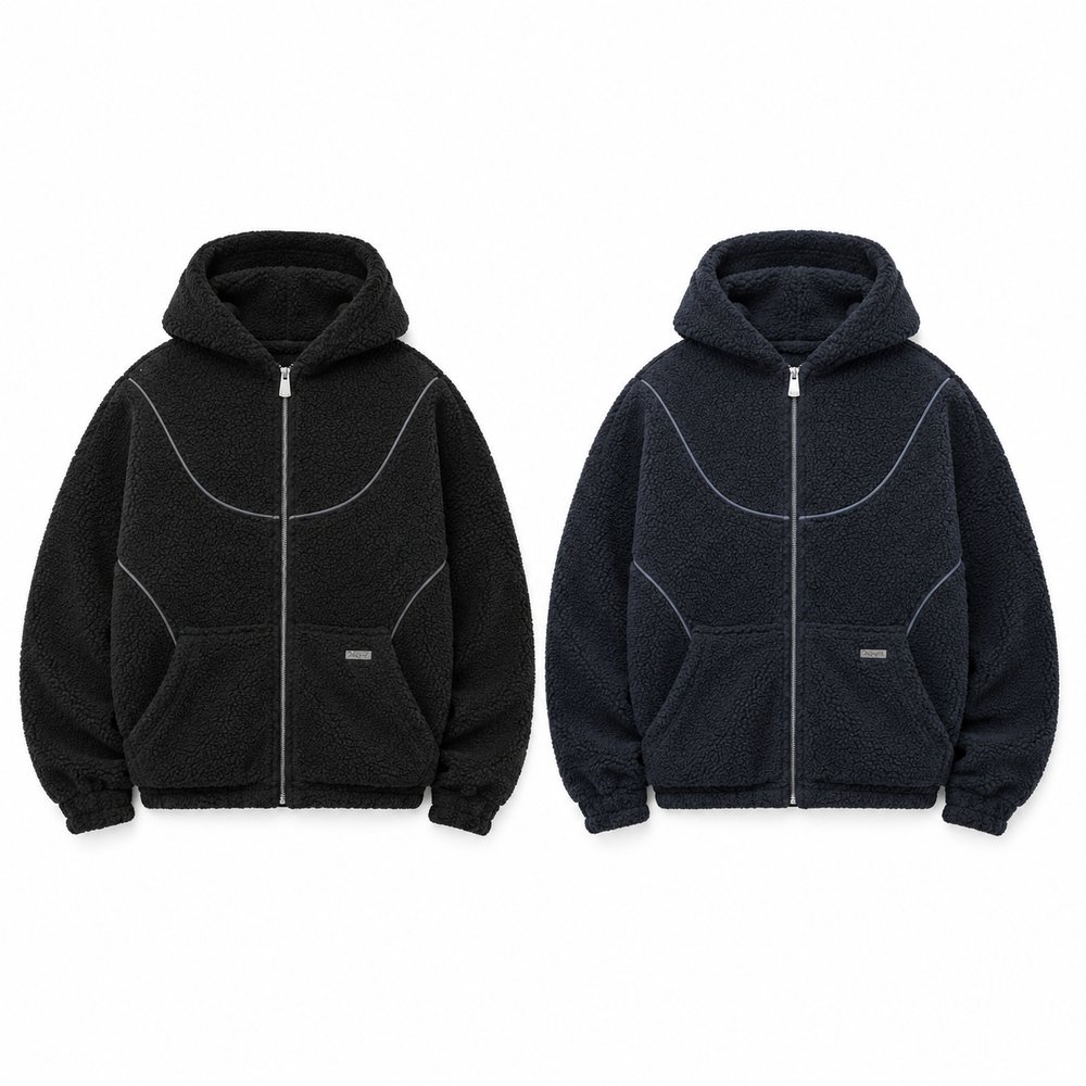 DROPSIZE WAVY ZIP JACKET