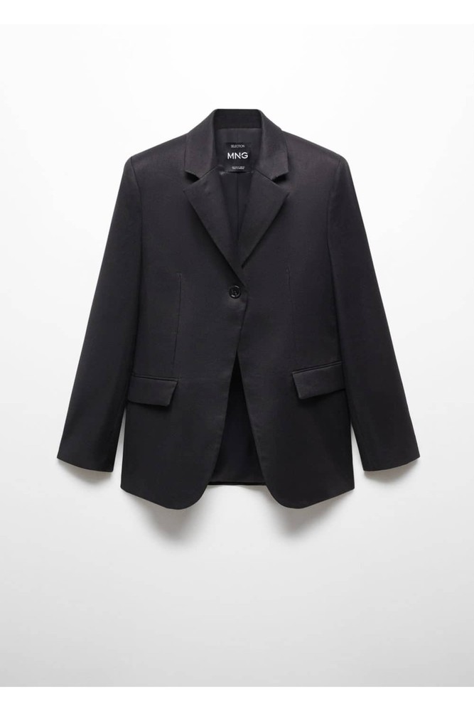 کت کتان مدل دکمه‌دار blazer