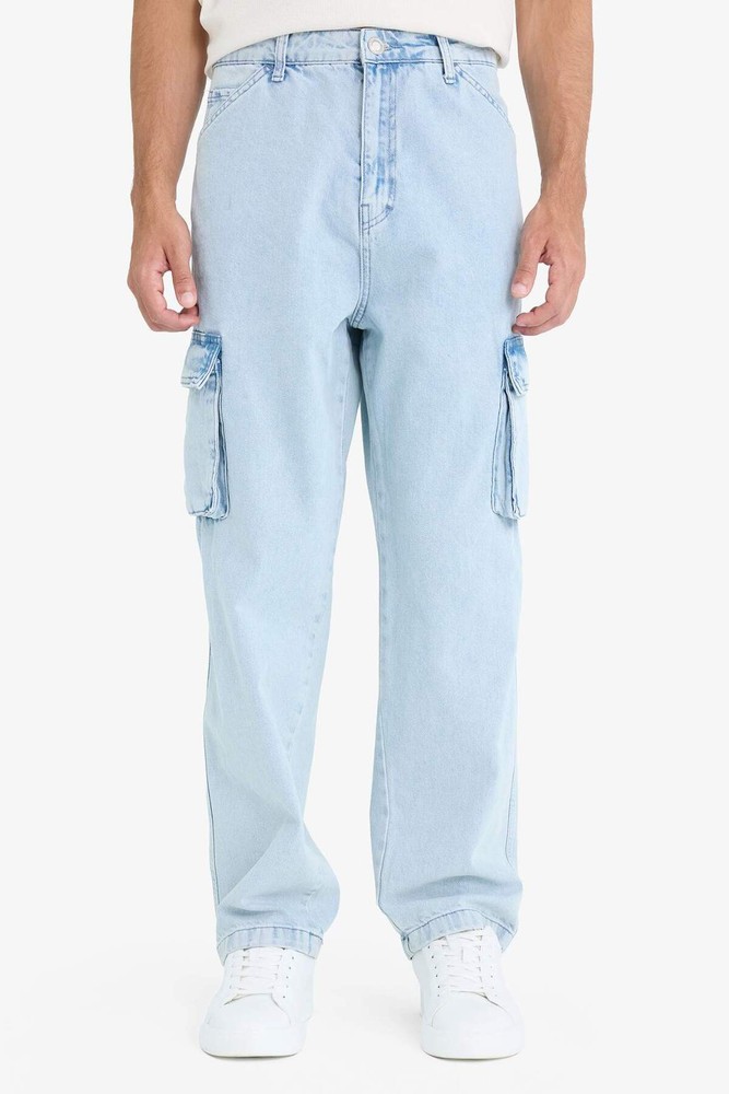 شلوار جین فاق معمولی مدل Baggy Fit گشاد فیت پاچه گشاد C7376AX24AU