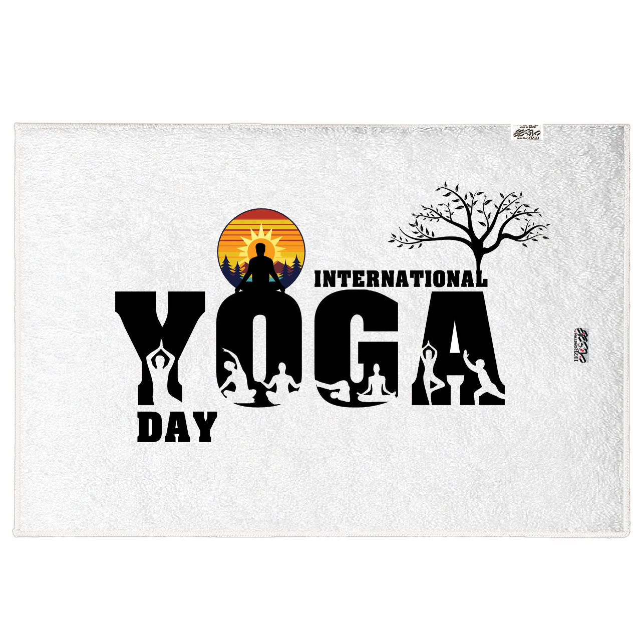 حوله ورزشی یوگا yoga کد HO110 سایز 100در50 سانتی متر