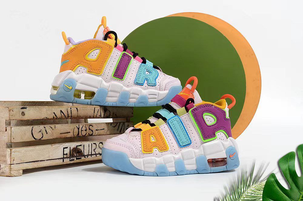 کتونی بچه گانه نایک ایر آپتمپو آبنبات رنگی Nike Air UPTEMPO