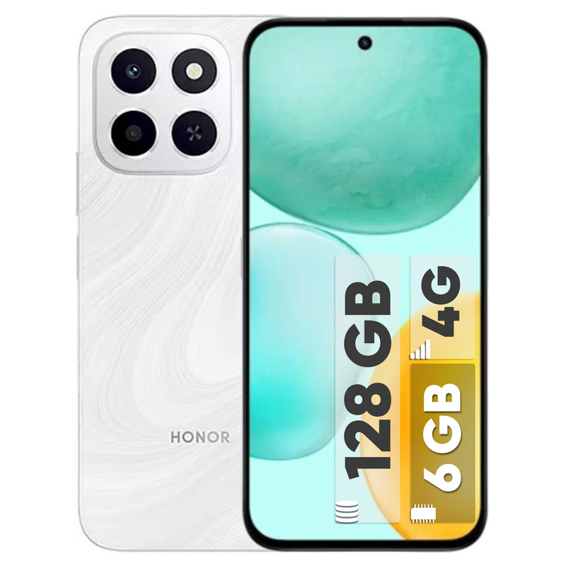 گوشی موبایل آنر مدل X6c دو سیم‌کارت ظرفیت 128 گیگابایت و رم 6 گیگابایت4G-ریجستر شده با شارژر و بیمه