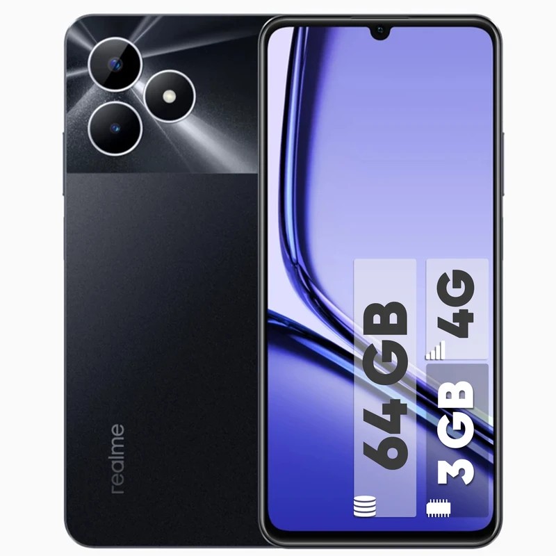 گوشی ریلمی مدل Note 50 ظرفیت 64 گیگ و رم 3 گیگ با گارانتی – مشکی