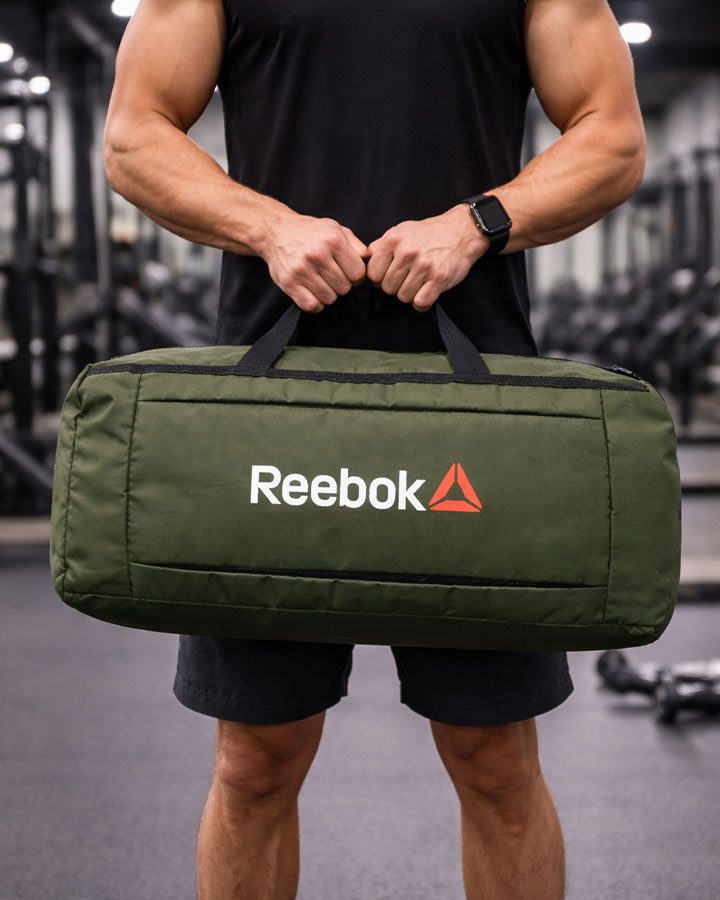 ساک ورزشی مدل reebok (سبزتیره) کد6481