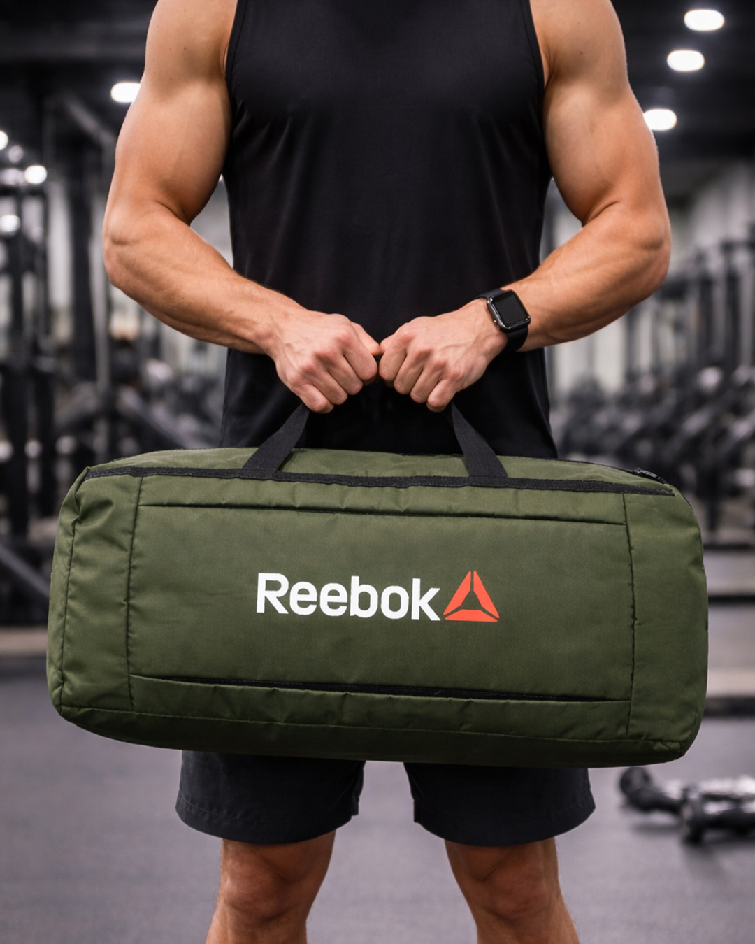 ساک ورزشی مدل reebok (سبزتیره)