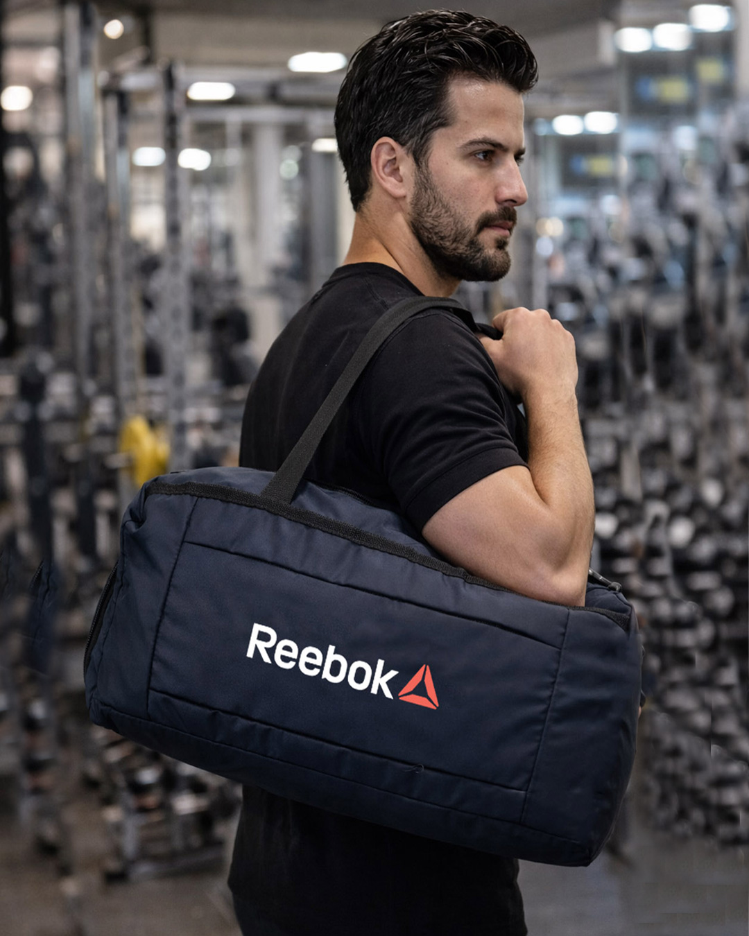 ساک ورزشی مدل reebok (سورمه ای )