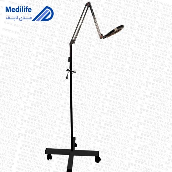 چراغ لوپ پایه چرخدار دارای بازوی متحرک با لنز ۷ سانت - QNC-LCD-PS