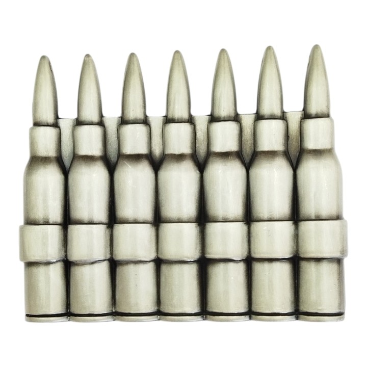 کمربند طرح قطار فشنگ و گلوله (Bullets Belt Buckle – Military Style)