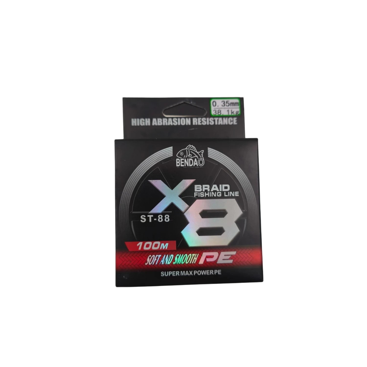 نخ ماهیگیری ابریشم بندائو مدل X8 ST-88 سایز 0.35 میلی متر طول 100 متر