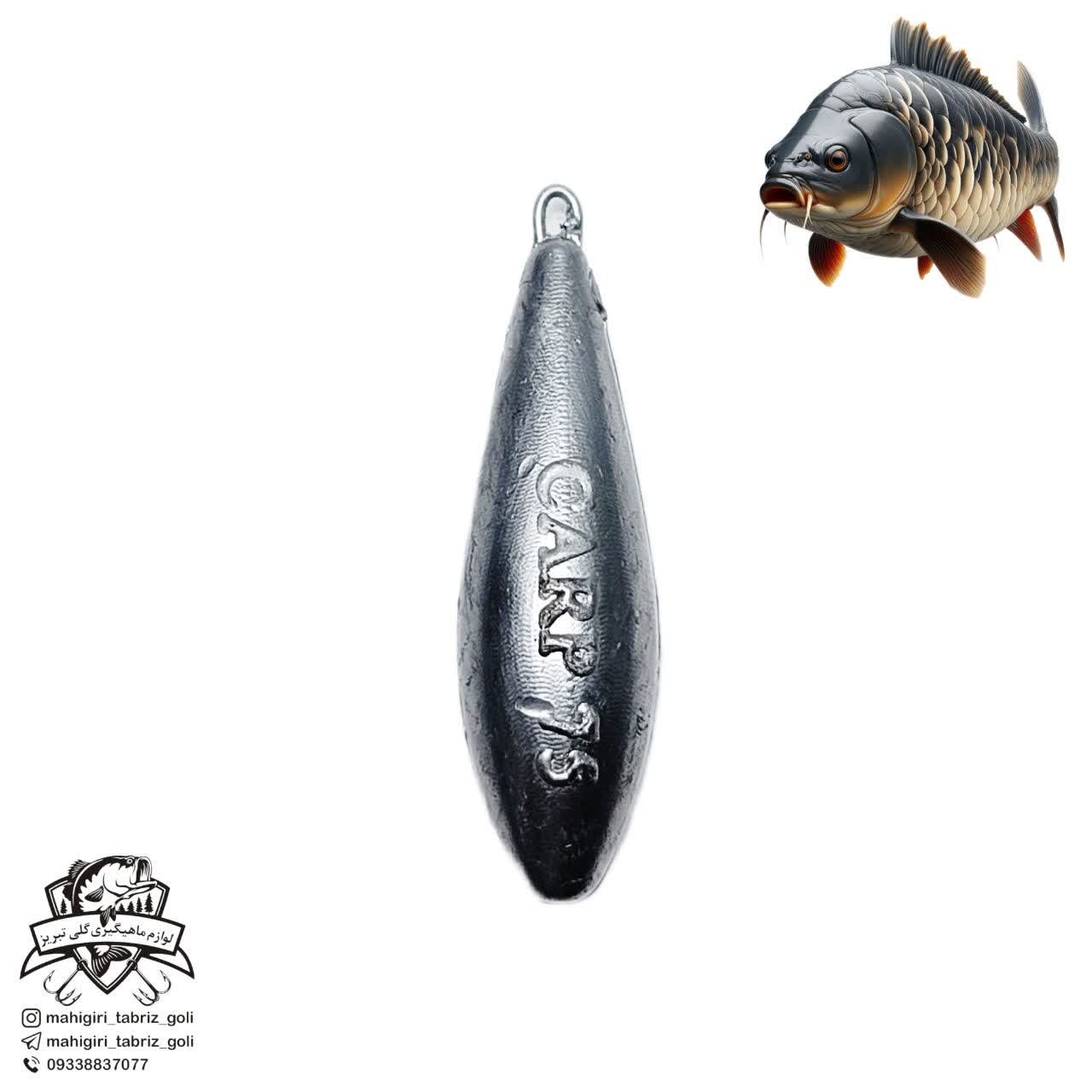 سرب پرتابی ماهیگیری 75 گرم مدل carp کد 04