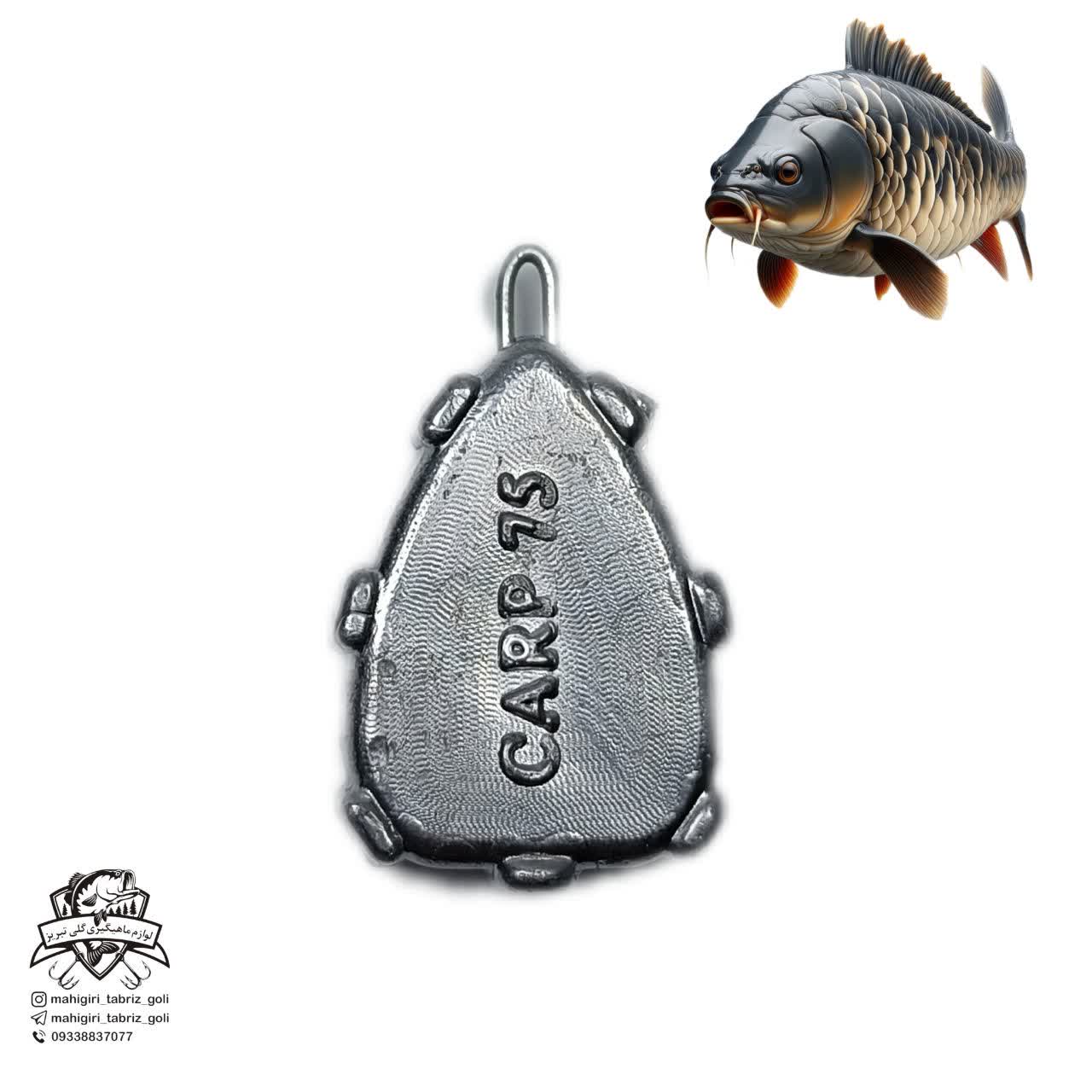 سرب پرتابی ماهیگیری 75 گرم مدل carp کد 01