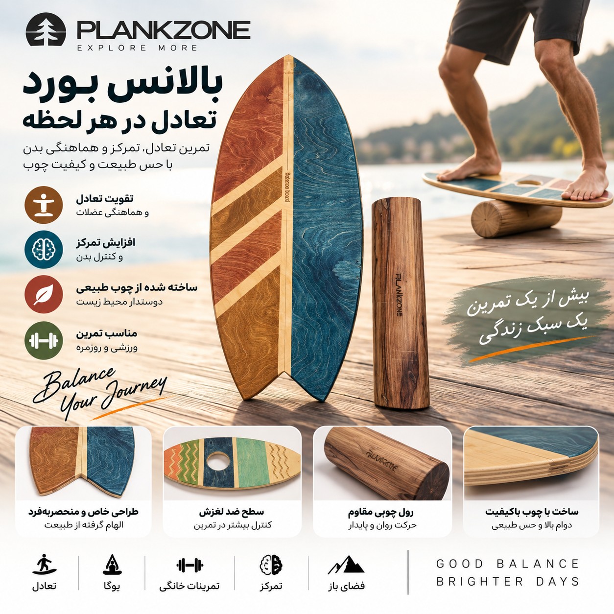 بالانس بورد برند Plankzone