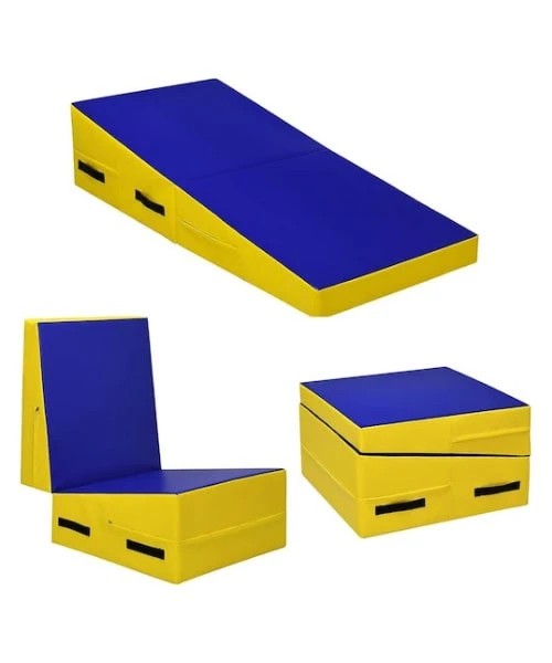 Folding inclined mat