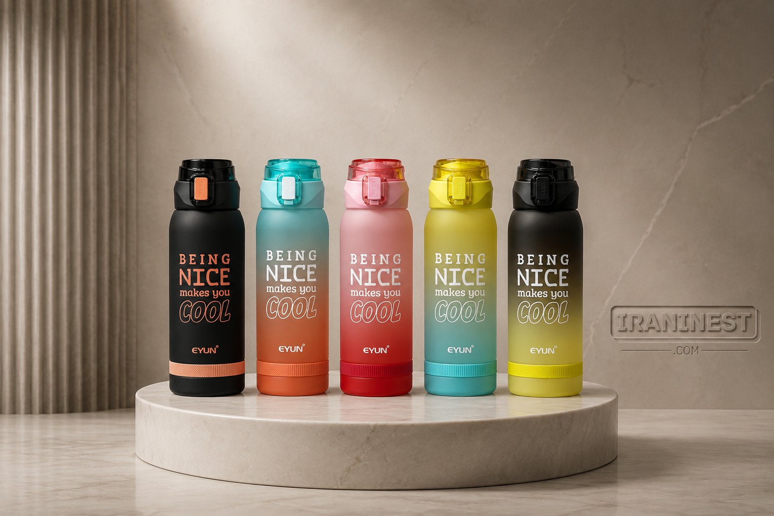 قمقمه EYUM طرح NICE COOL گنجایش 1000 میل