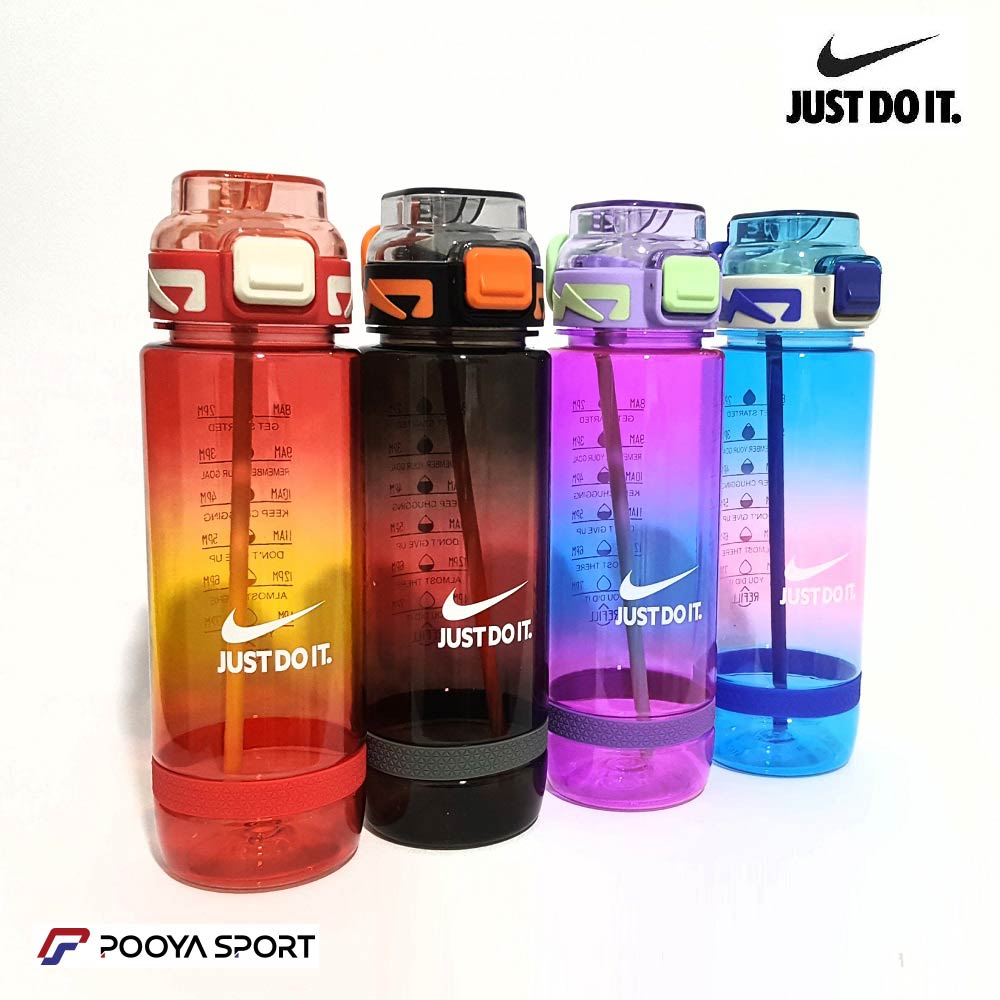 قمقمه نی دار ورزشی جدید شفاف نشکن 1 لیتر نایک nike