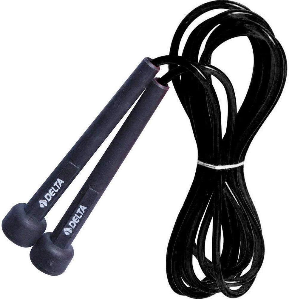 طناب پرش Delta Spor با طول قابل تنظیم Deluxe مشکی