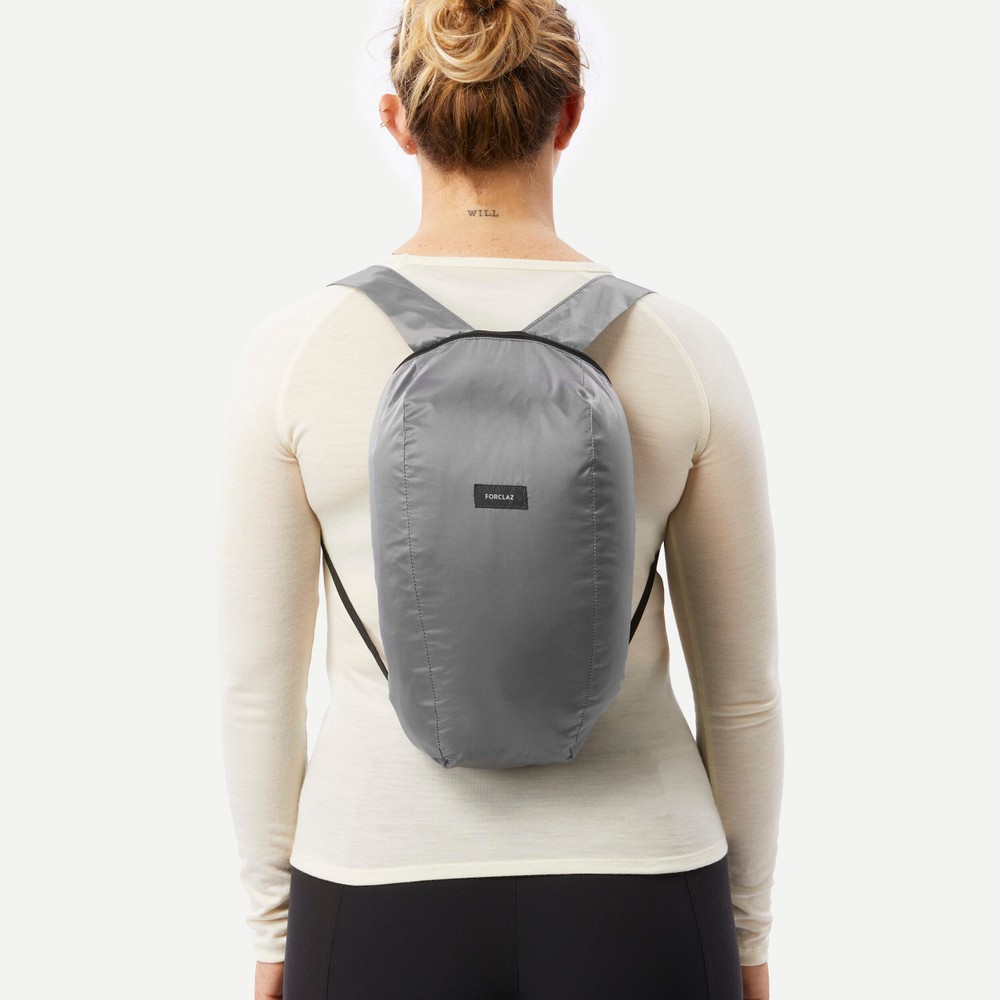 Outdoor Katlanabilir Sırt Çantası - 10 L - Gri - Travel