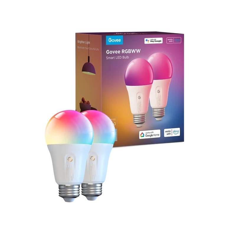 Govee A19 Smart RGBWW Bulbs E26 1200lm
