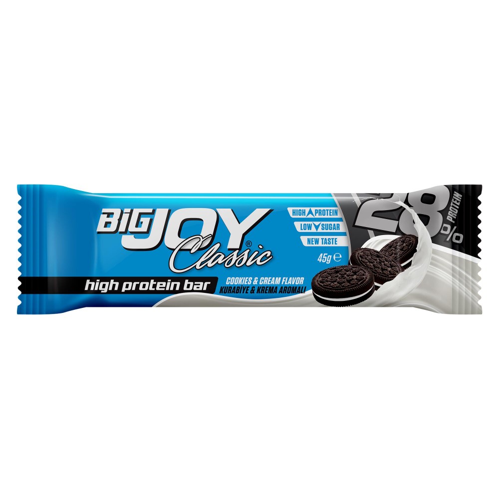 Bigjoy Yüksek Protein Bar - Kurabiye ve Krema Aromalı - 45 g
