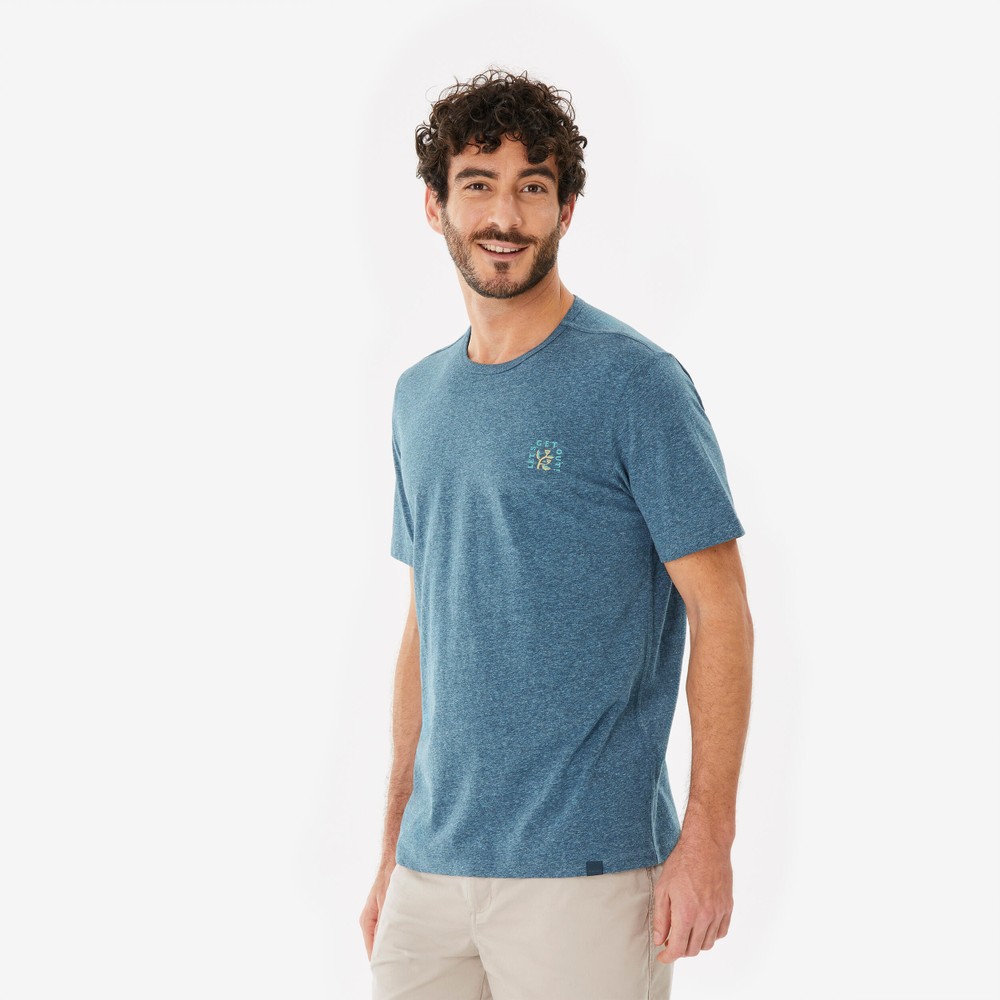 Erkek Outdoor Tişört - Yeşil - NH100