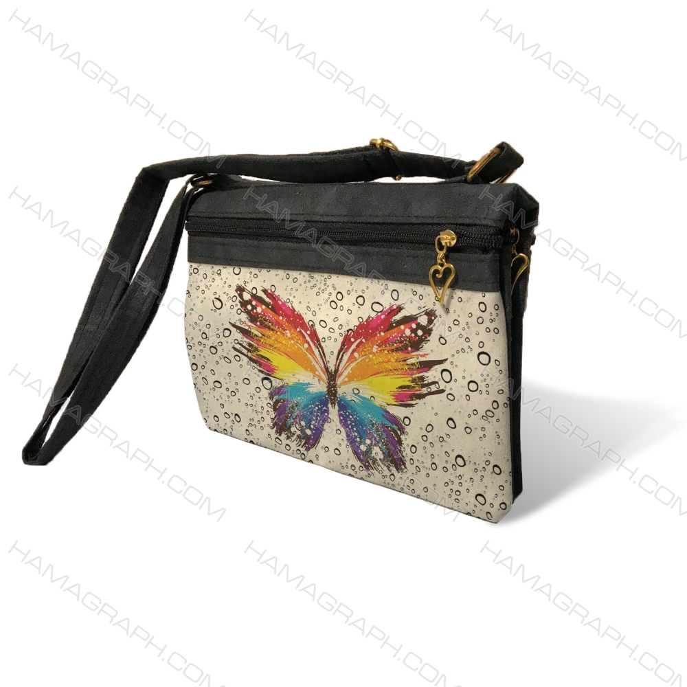 کیف دوشی زنانه با طرح butterfly