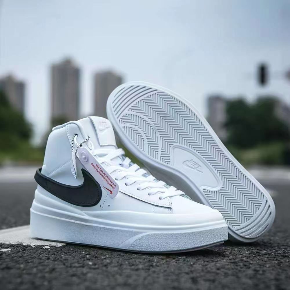 نایک بلیزر ساقدار فانتوم مشکی سفید Nike Blazer mid Phantom