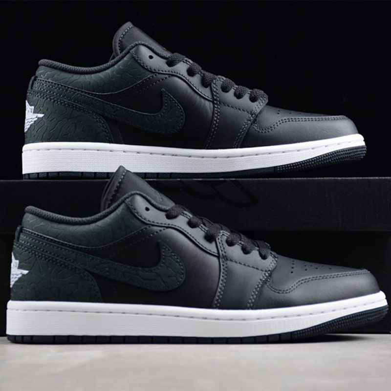 جردن وان لو بلک الفنت Jordan 1 Low Black Elephant