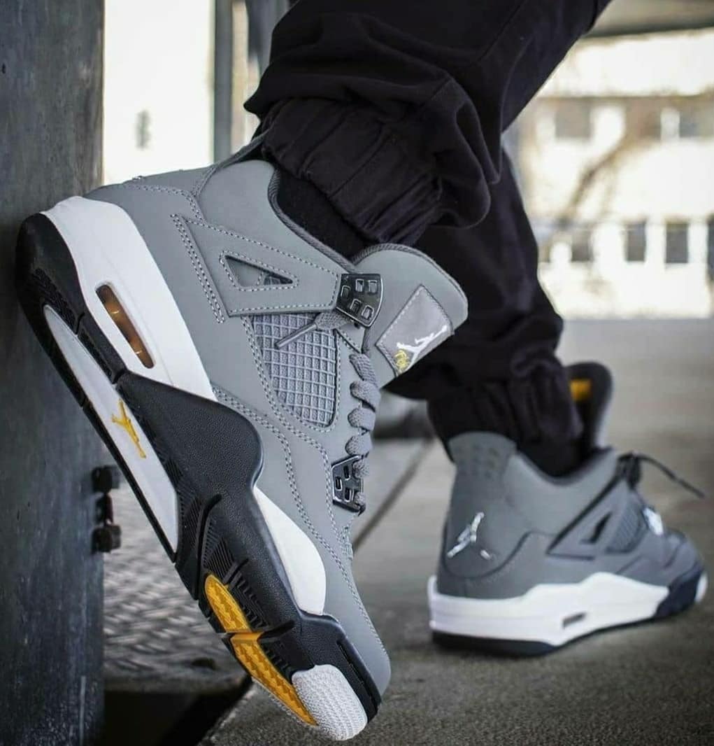 نایک ایر جردن ۴ طوسی Nike air jordan 4 grey
