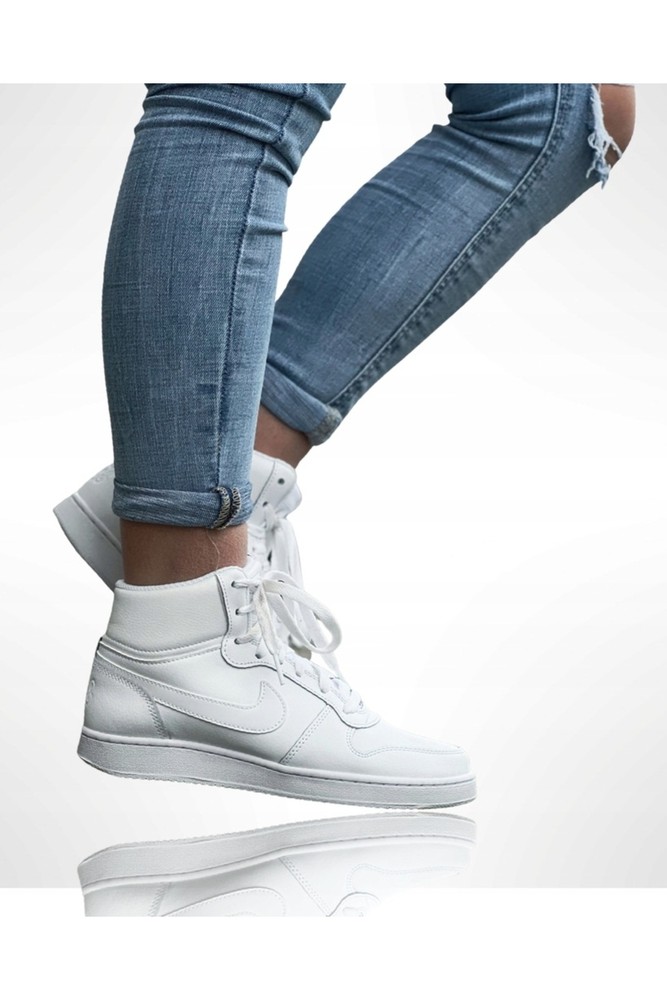 Ebernon Mid Unisex Shoes Aq1778 White Nike نایکی اورجینال