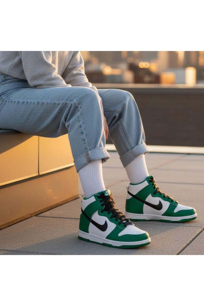 Dunk High Green Sneaker Sportie Nike نایکی اورجینال