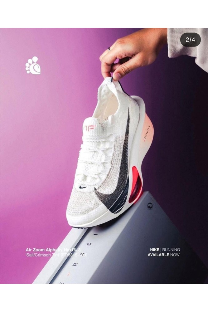 W Air Zoom Alphafly Next% 3 کفش رانینگ سفید زنانه Nike نایکی اورجینال