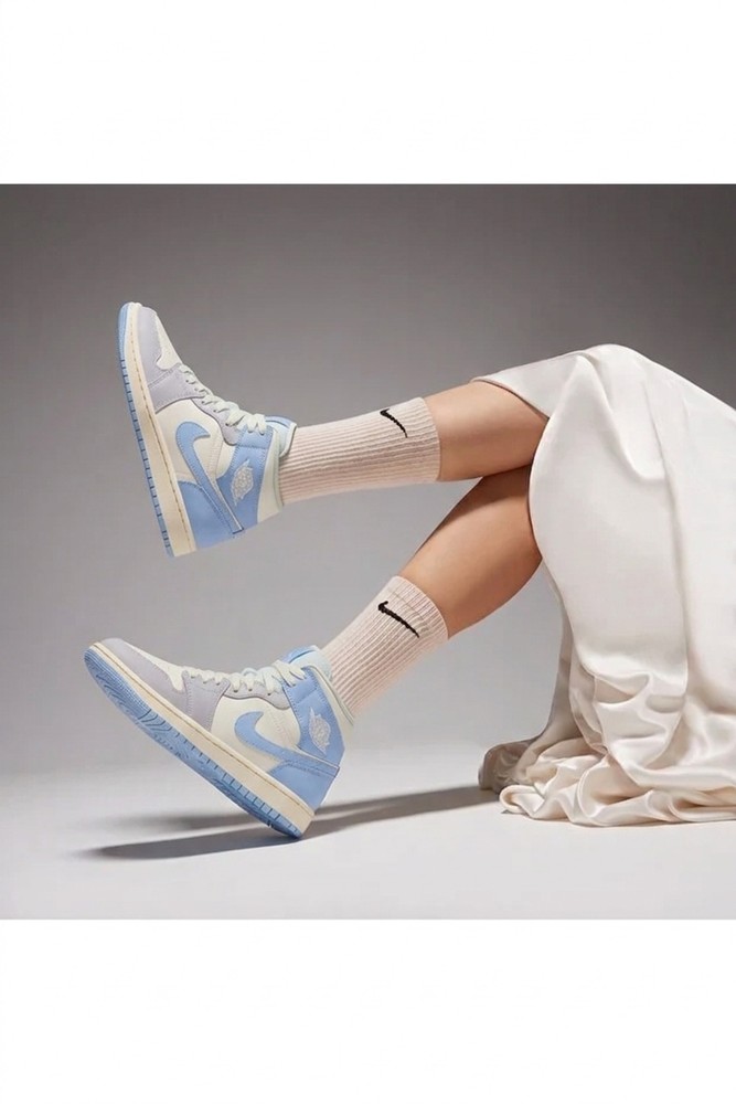 Air Jordan 1 Mid ‘Psychic Blue’ (ورزشی) Nike نایکی اورجینال