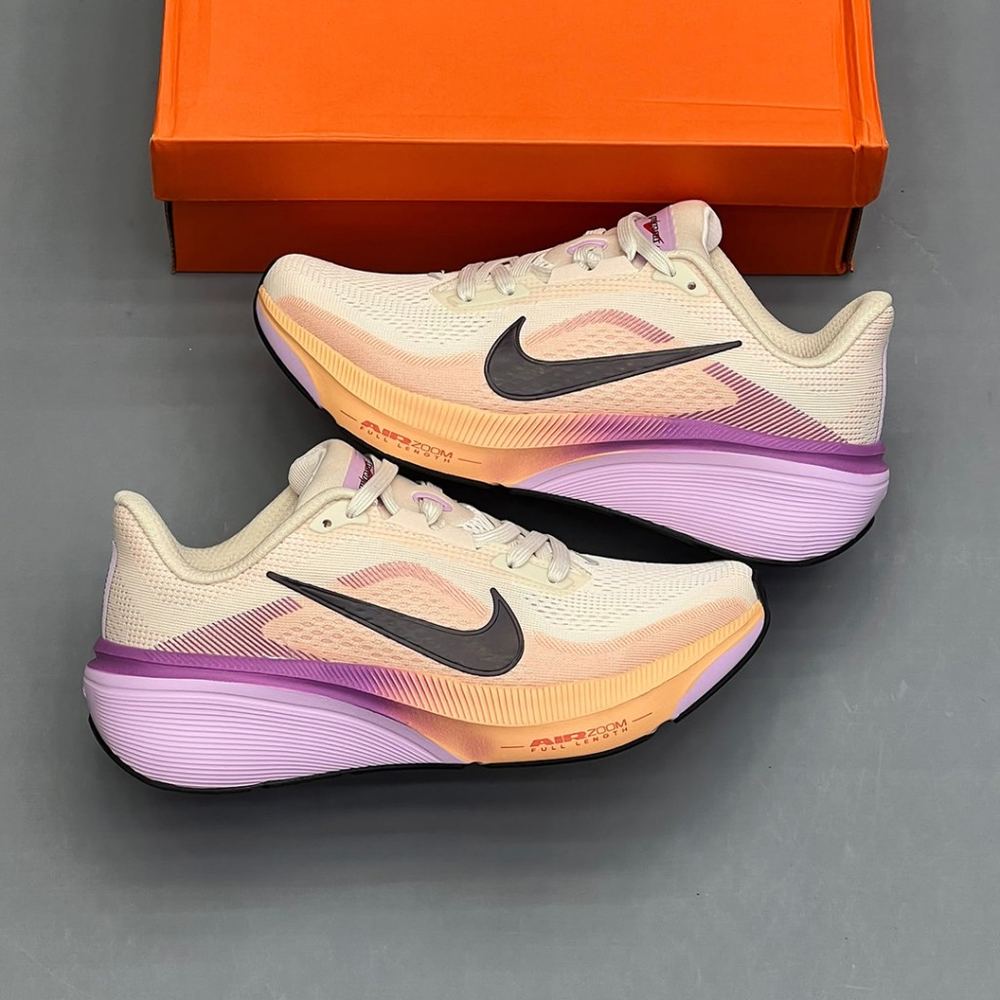 کفش نایک ایر زوم پگاسوس کرم نارنجی بنفش Nike Air Zoom Pegasus 42