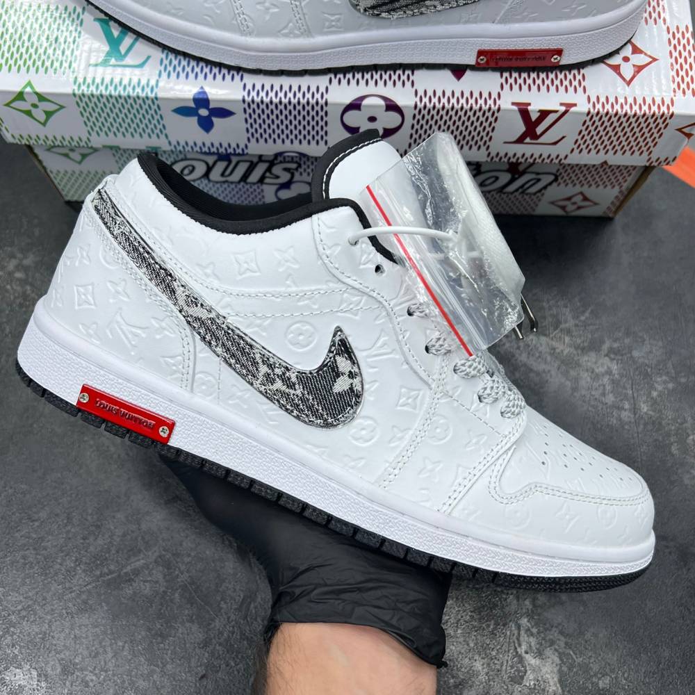 جردن وان لو لوییز ویتون jordan 1 low louis vuitton
