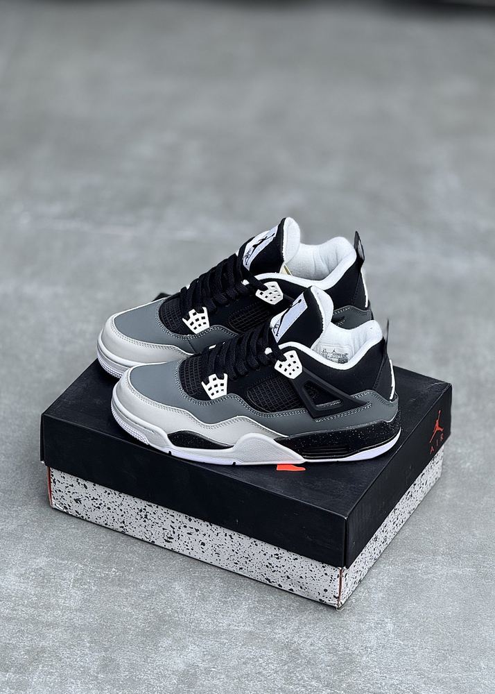 نایک جردن 4 مشکی طوسی| NIKE AIR JORDAN 4 RETRO FEAR