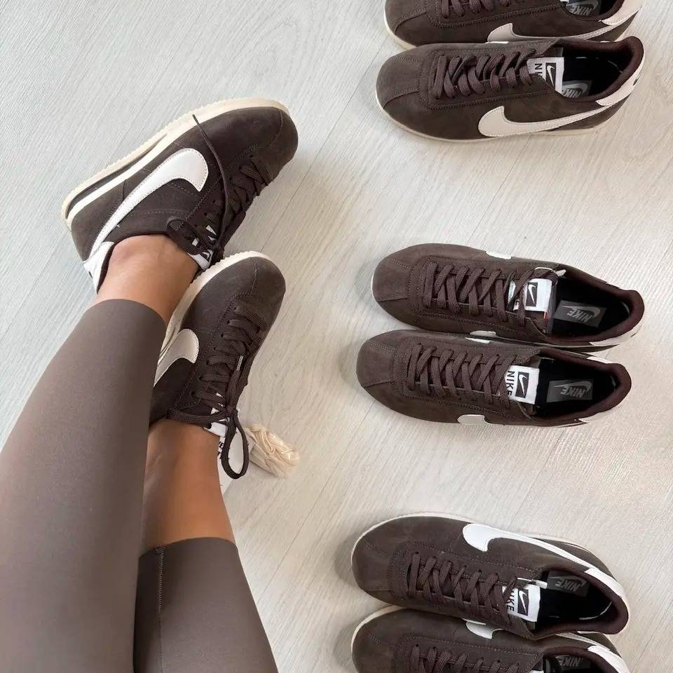 اسنیکرز Nike مدل Cortez - رنگ شکلات تلخ