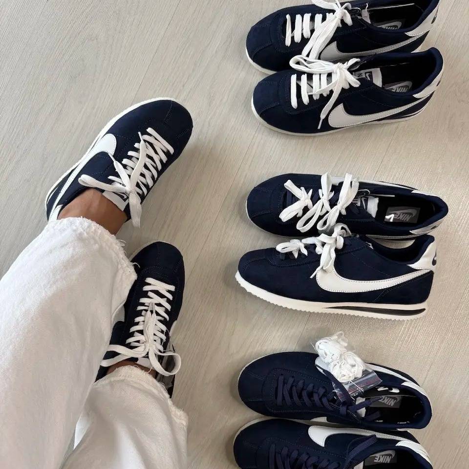 اسنیکرز Nike مدل Cortez - رنگ سرمه ای