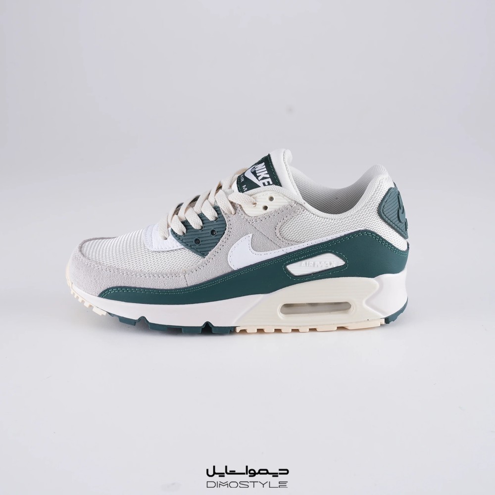 کفش کتانی نایک ایر مکس ۹۰ سفید سبز (Nike Air Max 90 White Green)