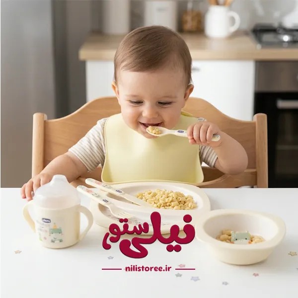 ست غذا خوری 7 تکه نوزاد برند سیهکو cihcco