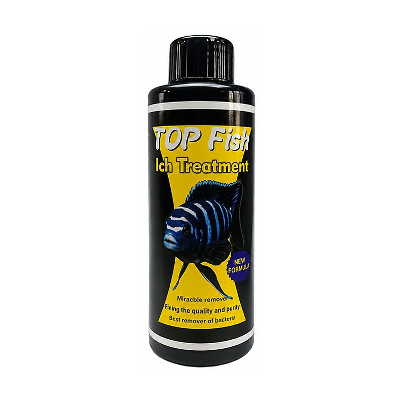 داروی ضد ایک و سفیدک ماهیان تاپ فیش Top Fish Ich Treatment حجم 100 میلی‌لیتر