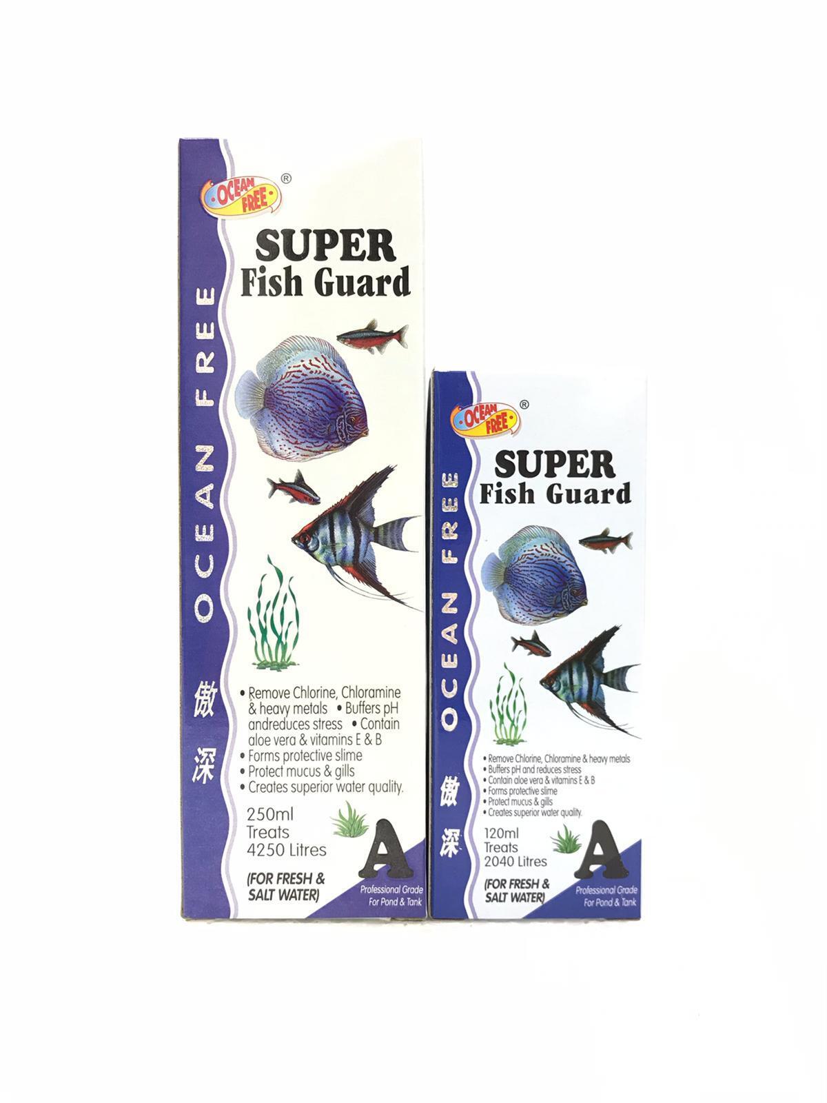 محلول محافظ آکواریوم اوشن فری Super Fish Guard A Ocean Free حجم 250 میلی لیتر